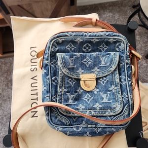 Louis Vuitton  Denim Crossbody Bag